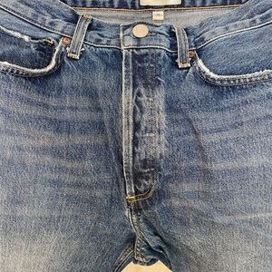 Agolde Men's 90’s Straight Leg Blue Jeans